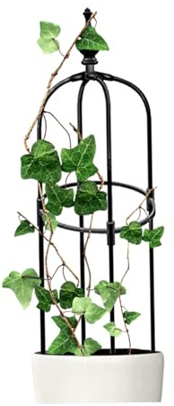 Porgeel Obelisco da Giardino Traliccio da Giardino Supporto per Piante rampicanti Obelisco a Torre di Rose per pomodori Rosa