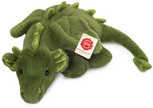 Teddy Hermann 93980 Drache Cleo 32 cm, Kuscheltier | Besonders flauschiger Premium-Plüsch, mit viel Liebe zum Detail, ab 0 Monaten, waschbar, weicher Plüsch