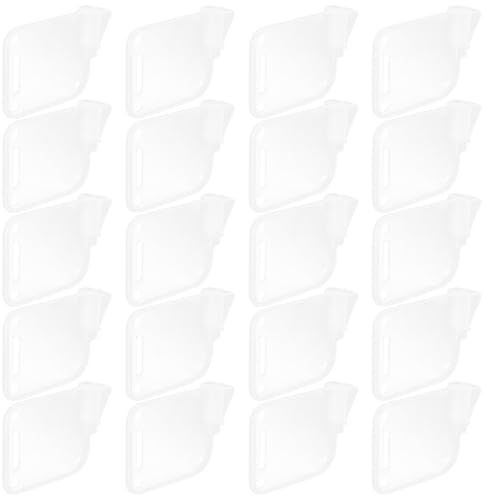 Kisangel 20pcs Refrigerator Storage Partition Boards Plastic Shelf Dividers for Fridge Door Shelves and Drawer Organizers Beverage Bottle Separator for Kitchen Refrigerator