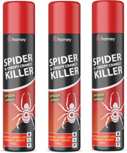 3 x Spider & Creepy Crawly Insect Killer Spider Spray No More Spiders 200ml New