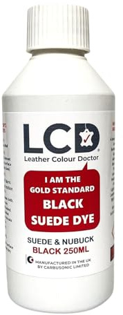 Leather Colour Doctor Suede & Nubuck Dye Colorant – High Pigment Polyurethane Restoration Dye for Shoes, Handbags, Upholstery, Car Interiors, Furniture, Gloves, DIY Scuff‑Scratch Resistant Recolouring
