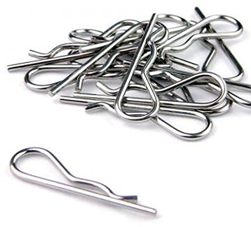 20x Federstecker Federsplint 4 mm Edelstahl Splint Sicherungsstift Sicherungsklammer