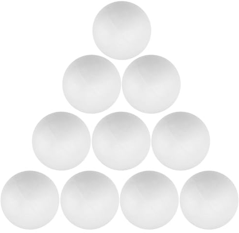 iplusmile Foam Balls for Crafts: 10 pcs 7cm White polystyrene Balls Lightweight Smooth Art Decoration Baubles for School Project, Art Craft and DIY Christmas Decoration