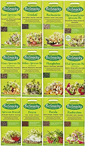 Rapunzel Sprossen Mix | Bio-Keimsprossen zum Selberkeimen | 12 Sorten, 450g