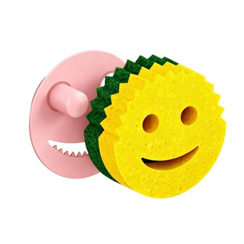 Kontoyo Sink Caddy Sponge Holder,Sponge Holder for Kitchen Sink,Kitchen Sink Organizer for Soap Brush Dispenser,Countertop Sink Caddy Organizer with Removable Drain Tray