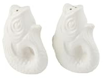Gift Company Salz- und Pfefferstreuerset Monsieur Carafon 2-TLG, Steingut, Weiß, 9 cm, 1096601001