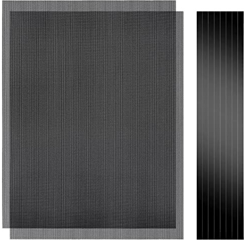 YSSHUI 400 x 300 mm DIY PC Case filtro a rete antipolvere, 2 pezzi PVC antipolvere copertura filtro a rete con striscia magnetica per computer PC case