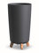 Blumentopf Blumenkübel mit Füßen Pflanzkübel Gracia Slim Rund Übertopf Matt Pflanztopf (Höhe 36,5cm, Anthrazit)