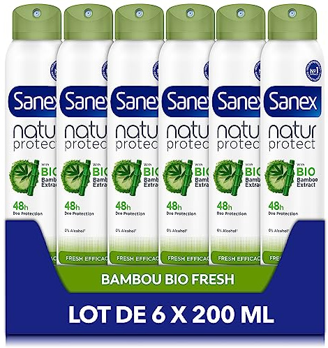 Sanex Natur Protect Fresh 48h Bio Spray Desodorante 200ml - Pack de 6 unidades