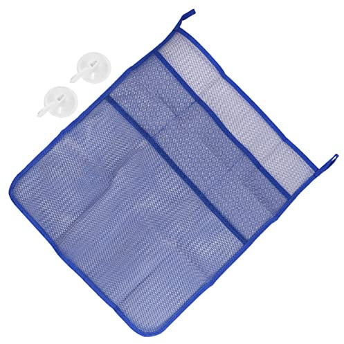 Zerodeko Aufbewahrungstasche Badenetz Für Spielzeug Hängende Windelablage Baby Spielzeug Netztasche Bad Spielzeughalter Hängender Windelorganisator Kind Polyester Saugnapf Ein Bad Nehmen
