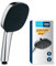 GROHE Vitalio 110, Duschkopf wassersparend, 8l pro Min (Handbrause 2 Strahlarten, per Drehregler verstellbar, Universalanschluss, Silikonring schützt Duschbrause bei Stürzen), rund, chrom, 26397001