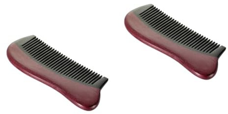 FOMIYES 2pcs Wooden Horn Comb for Hair Care Massage Comb Delicate Design for Scalp Massage and Daily Use for Women