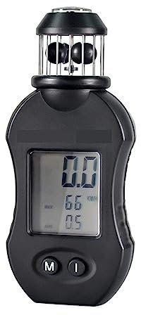 MZZYG Anemometro Portatile Misuratore Digitale della velocità del Misurazione del Volume Aria della velocità Aria for Prese d'Aria HVAC, Navigazione in Barca, Tiro Funzionamento Facile