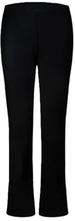 New Women's Ribbed Trousers, Black, Bootleg, Elasticated Waist, Ladies Comfy, Work Wear, Stretch Pants