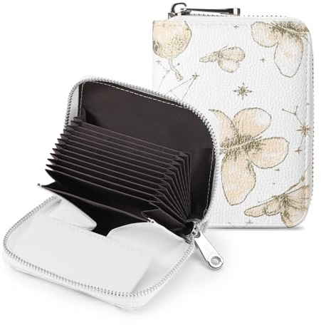 SENDEFN Geldbörse Damen, Portemonnaie mit Reißverschluss und viele Fächer, Geldbeutel Leder, RFID-Schutz Kartenhalter mit vielen Fächern, klein und im Kurzformat Brieftasche Für Frauen