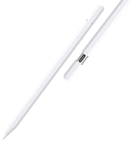 Bolvunes Stift für iPad Pencil (USB C), Stylus mit magnetischer kabelloser Aufladung und USB-C Schnellladefunktion Stylus Pencil für Mini 7/6/5,Air 5/4/3, Pro,iPad 10/9/8/7/6 Gen