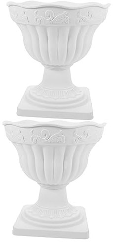 KITANDOVE 2stücke Vintage Blumenkübel Kunststoff Für Hochzeiten Und Partys Retro-römische Säule Für Balkon Und Innendekoration