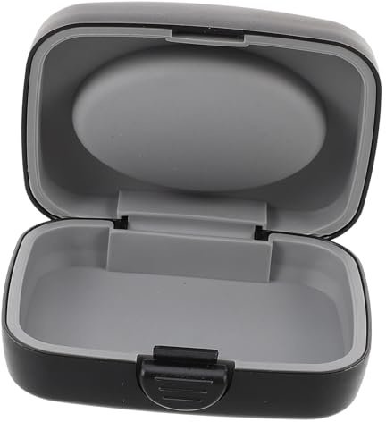 Small Hard Box Hearing Aid Storage Box Portable Shockproof Case | Abs Pvc Build, Sealing Cover Design, Leak-proof Carry Solution, Hearing Aid Accessories