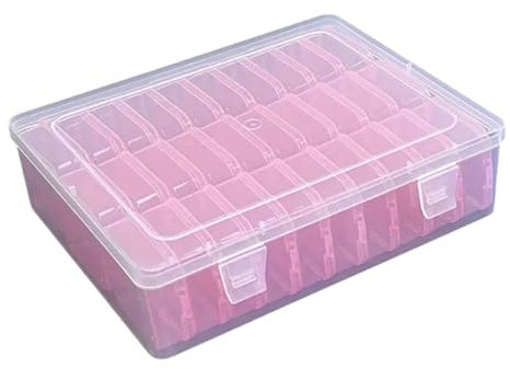 LIbgiubhy Transparente Mehrzweck-Aufbewahrungsbox mit 30 Fächern, Zubehör für Zuhause, Haushalt, Haushalt