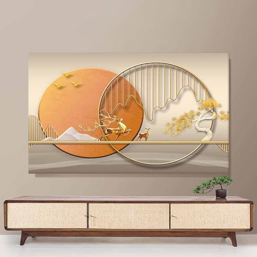 42-85in TV Dust Cover For Curved Flat Hanging Screen Monitor Indoor TV Screen Protector Elastic All Inclusive Fabric TV Covers(Size:75IN,Color:A)