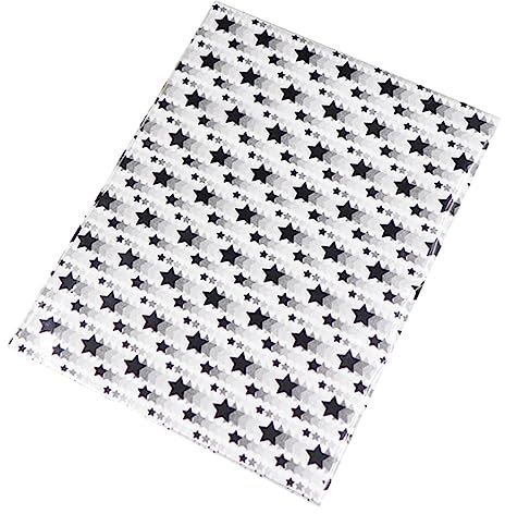 VALICLUD 50blätter Sternen-wickelpapier Für Blumen Geschenkverpackung Und Diy Säurefreies Seidenpapier Schwarz Für Geburtstagsfeste Und Anlässe Für Kreative Und Deko