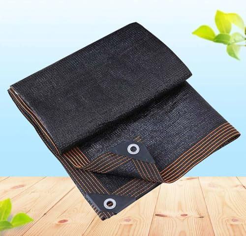 AuMarndi Rete Ombreggiante per Orto 40% Vela Ombreggiante Protezione Privacy Tessuto Permeabile 90% Protezione UV Tessuto Ombreggiante Traforato per Giardino, Serra, Fienile Esterno, Tetti,black-2x6m