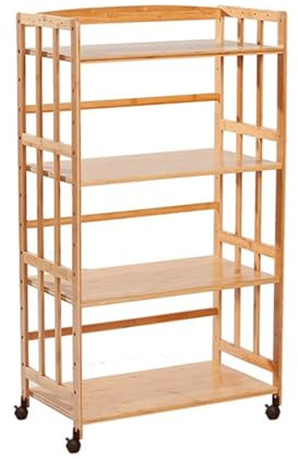 wanghaiyanBD Mobile audio AV Media Stand, mensola angolare HiFi, 4 ripiani da pavimento, torre di stoccaggio per soggiorno, giradischi e componenti stereo
