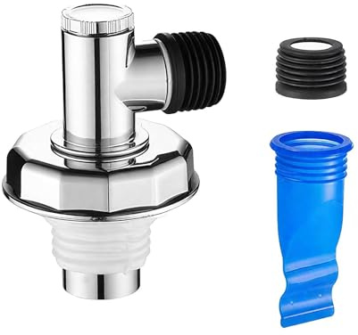 rockible Floor Drain Adapter Drain Hose Connector with Sewer Core 2 in 1 Tee Joint Adapter for Laundry Home Bathroom Sink Kitchen