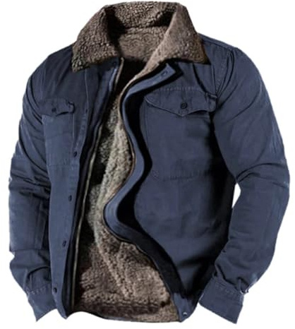 Blouson Homme Hiver Chaud Blousons Veste Grande Taille Sans Capuche Travail Doudoune Chaude À Pour Hommes Premium Manteau Parka Oversize Polaire
