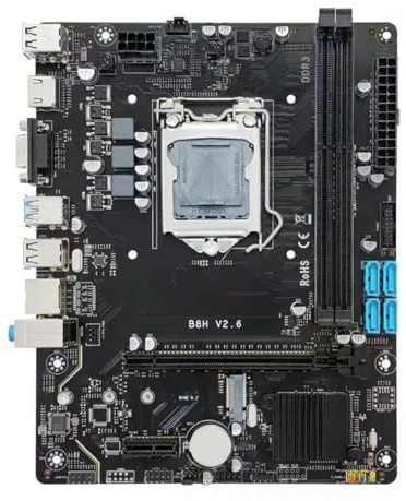 Placa Madre Placa Base Fit For B85 con Interfaz H81 LGA1200 DDR3 Compatible CPU i7 4790 y i5 4590