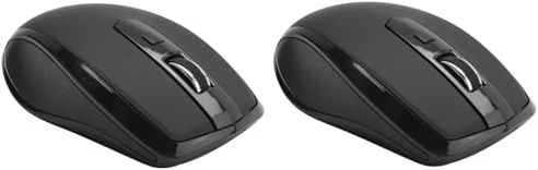 ISTOVO 2X Type-C Mouse Wireless 2.4Ghz Disponibile con Ricevitore C USB per PRO E Chromebook Nero