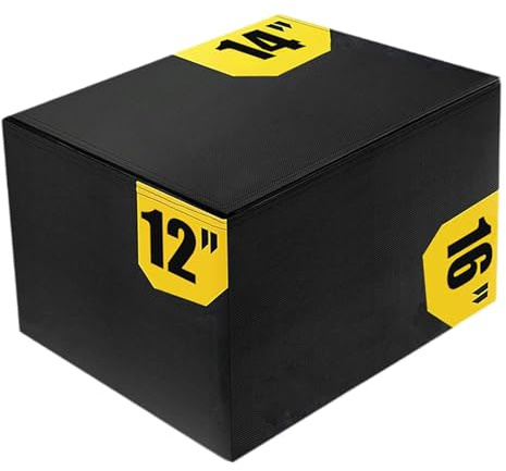 Ronyme Attrezzo per Esercizi di Salto con Box pliometrico 3 in 1 per Allenamento di condizionamento, Style B