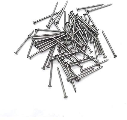 Ding&ng Clavo de Hierro pequeño de 100 g, Clavo para carpintería, Clavo para Colgar en la Pared, 2.5 cm-100 g