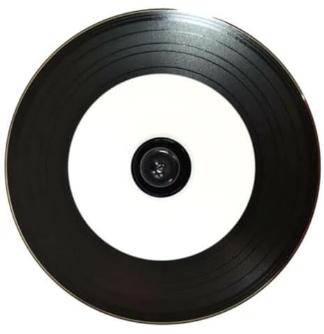 25 Pack ACU-DISC Black Bottom Pro Vinyl Blank Inkjet Printable CD-R 52x 700MB 80 Min Cake Box