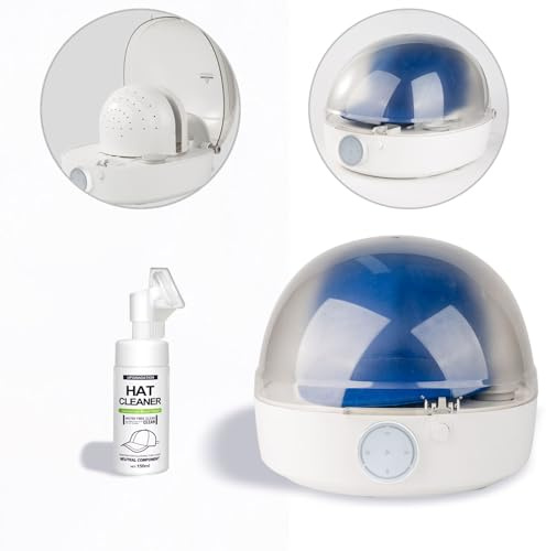 INNOPAW Nettoyeur automatique de casquette avec vapeur et sec, nettoyage à la vapeur, repassage et séchage pour chapeau de baseball, nettoyeur et sèche-linge pour chapeau de camionneur, etc