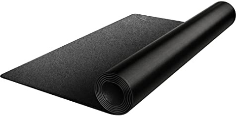 Peloton Bodenschutzmatte, Unterlegmatte, Fahrradmatte, rutschfest, passend für Peloton Bike und Bike+, 182,9 x 91,4 cm, 4mm Dicke, Schwarz | 4 mm, hochdichte Anti-Rutsch-Matte für Peloton Bike und Bike+, langlebig, leicht zu reinigen für Heimtraining