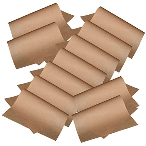 BCOATH Pergamentpapier Blätter 100 Stück 40x40cm Fettbeständig Mikrowellengeeignet Backpapier Für Heißluftfritteuse Backform Einlage Zum Backen Von Kuchen Keksen Und Brot