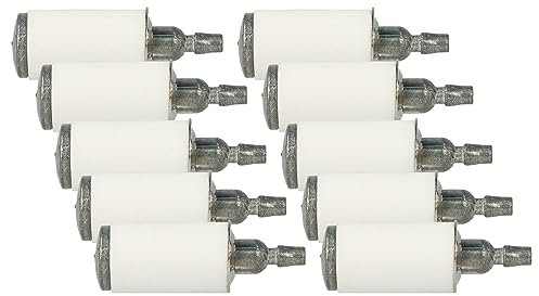 vhbw 10x Kraftstofffilter kompatibel mit Poulan 2055 Type 1-7, 2075 LE, 2075C Type 1-5 Gartengeräte z.B. Motorsäge Motorsense