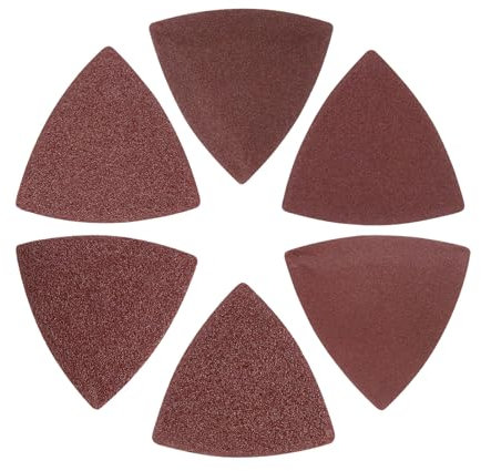 Kozelo 180 Feuilles de Papier de Verre pour Ponceuse à Souris - [40-240 Grains, 3-1/8] Feuilles Ponçage Triangulaires | Papier de Verre à L'Oxyde d'Aluminium