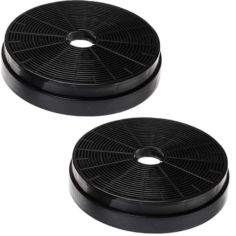 Fayerkar Lot de 2 filtres à charbon actif de rechange 175 mm pour hotte aspirante Respekta Miz0031, Klarstein, Pkm Co4