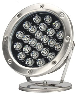 LGJEGD Led Ip68 Waterproof Fountain Ring Light, RGB Underwater Light Submersible 24w Colorful Landscape Light (Color : RGB, Size : 100-220v)