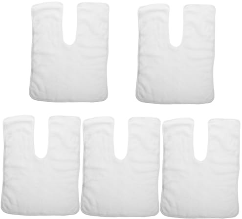 Beavorty 5St Handtücher für den Schönheitssalon abschminktücher kosmetiktücher quick dry towel haar tuch schnell trocknendes handtuch Duschhaartücher Handtücher verdicken Korallenvlies Weiß