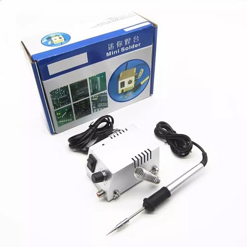LeTkingok Mini Station de Soudage Portative 220V, Fer à Souder à Température Réglable de 50 à 450℃, Outil de Soudure de Moule de Cire de Gravure de Bijoux