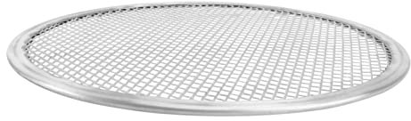 Amosfun Teglia Pizza Forata in Lega Di Alluminio Antiaderente Resistente Ai Graffi Rete Forno Per Pizza Rotonda Uso Domestico e Professionale Facil Pulire Sformare