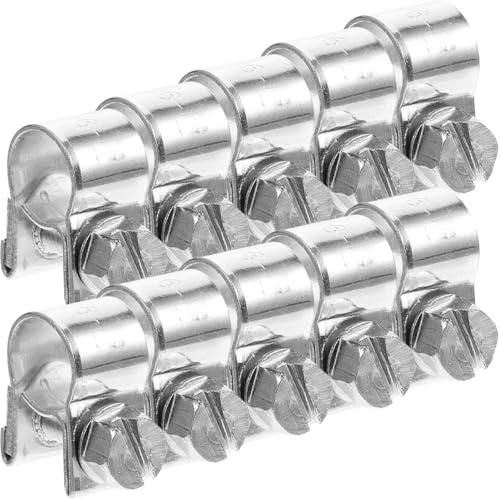 ABOOFAN 25pcs Fuel Hose Clamps Kit Small Hose Clamps Solid Stainless Steel for Automotive Construction