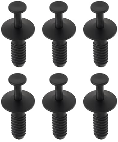 LT Easiyl 50 Pezzi di Rivetti di Fissaggio A Clip Espandibili in Plastica per Auto da 6mm Adatti per Paraurti Parafanghi Porte E Pannelli Interni