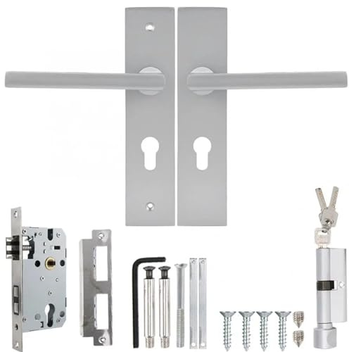 TXLEAPEY Serratura con maniglia for porta in stile europeo for camera da letto interna Soggiorno meccanica for serratura di sicurezza domestica