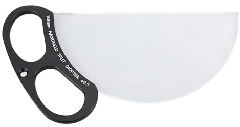Tbest Delad Dioptrifilterlins 150 Mm Handhållen 1/2 Glasprisma Specialeffekter för Filmfotografering DSLR-tillbehör Optisk Aluminiumlegering 5,9 Tum