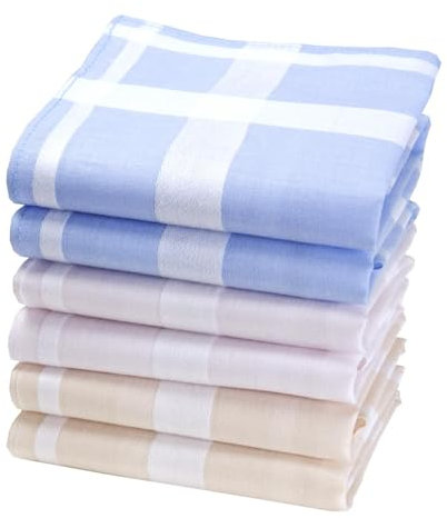 merrysquare Diskrete Einfarbige Damen-Taschentücher - Kleine Größe 28cm x 28cm - 100% Baumwolle - Modell Suzon (6)