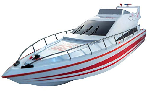 POCO DIVO Atlantic Yacht Luxury Modern Cruise 28 RC Model Boat Radio Remote Control Speed Watercraft Racing Ship, Red
